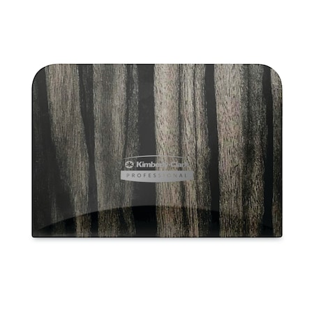 ICON Faceplate For Coreless Standard Roll Toilet Paper Dispenser, 4.25 X 6 X 1.5, Ebony Woodgrain